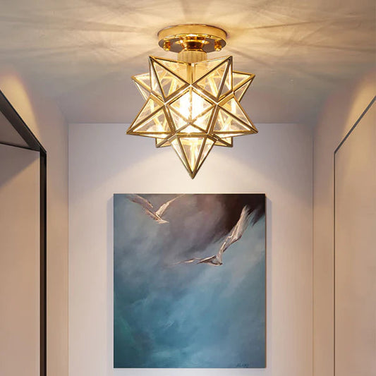 Star Design Flush Ceiling Lamp