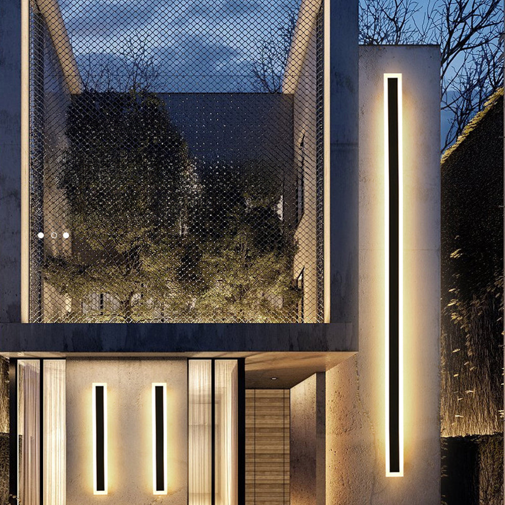 Black Modern LED Outdoor Wall Lamp IP65