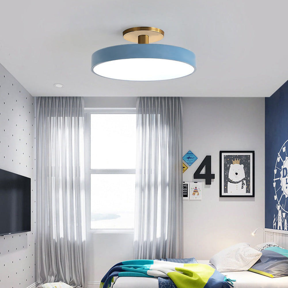 Round LED Ceiling Lamp in Minimalist Design