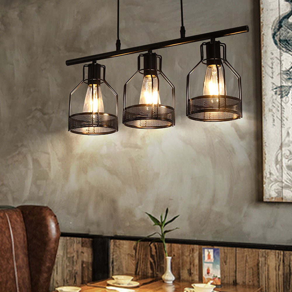 Vintage Black Island Fixture