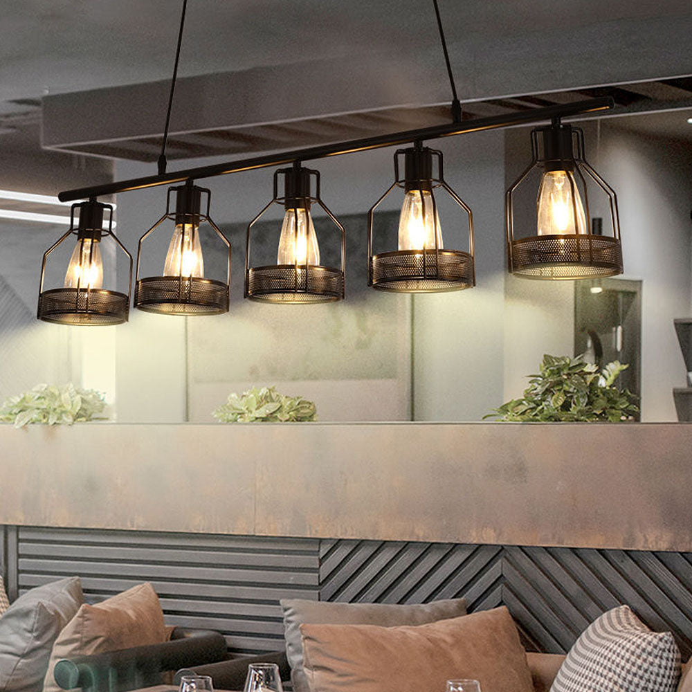Vintage Black Island Fixture