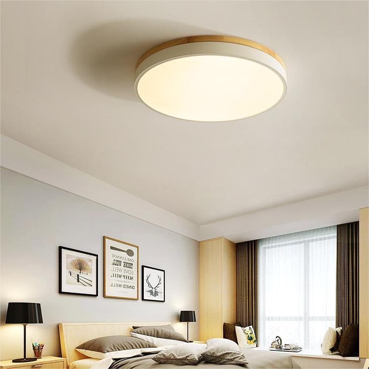 Wooden Round Ceiling Light