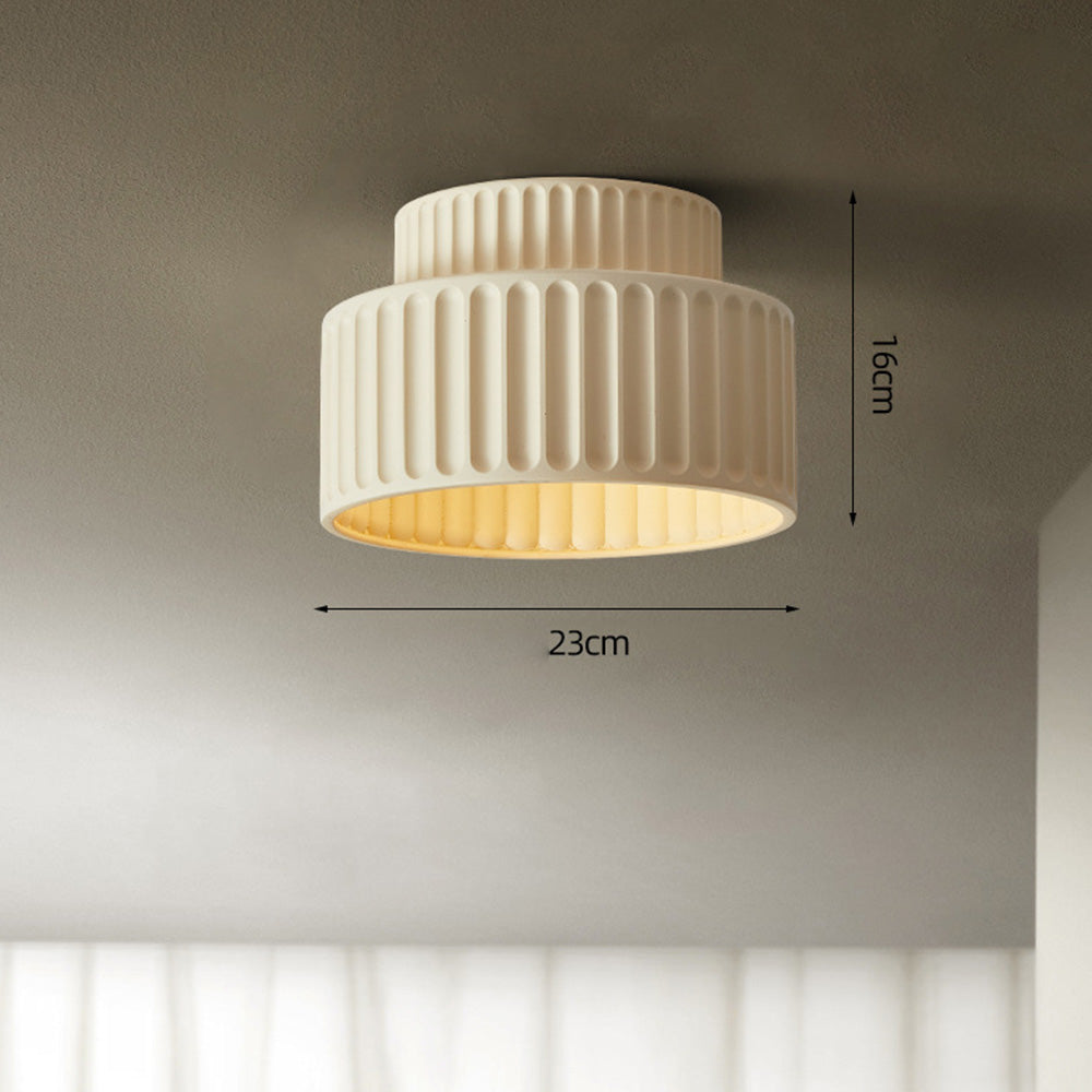 Vintage Fabric Drum Ceiling Lamp