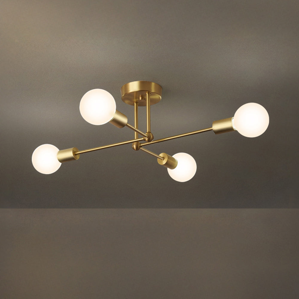 Gold Cluster Iron Ceiling Light