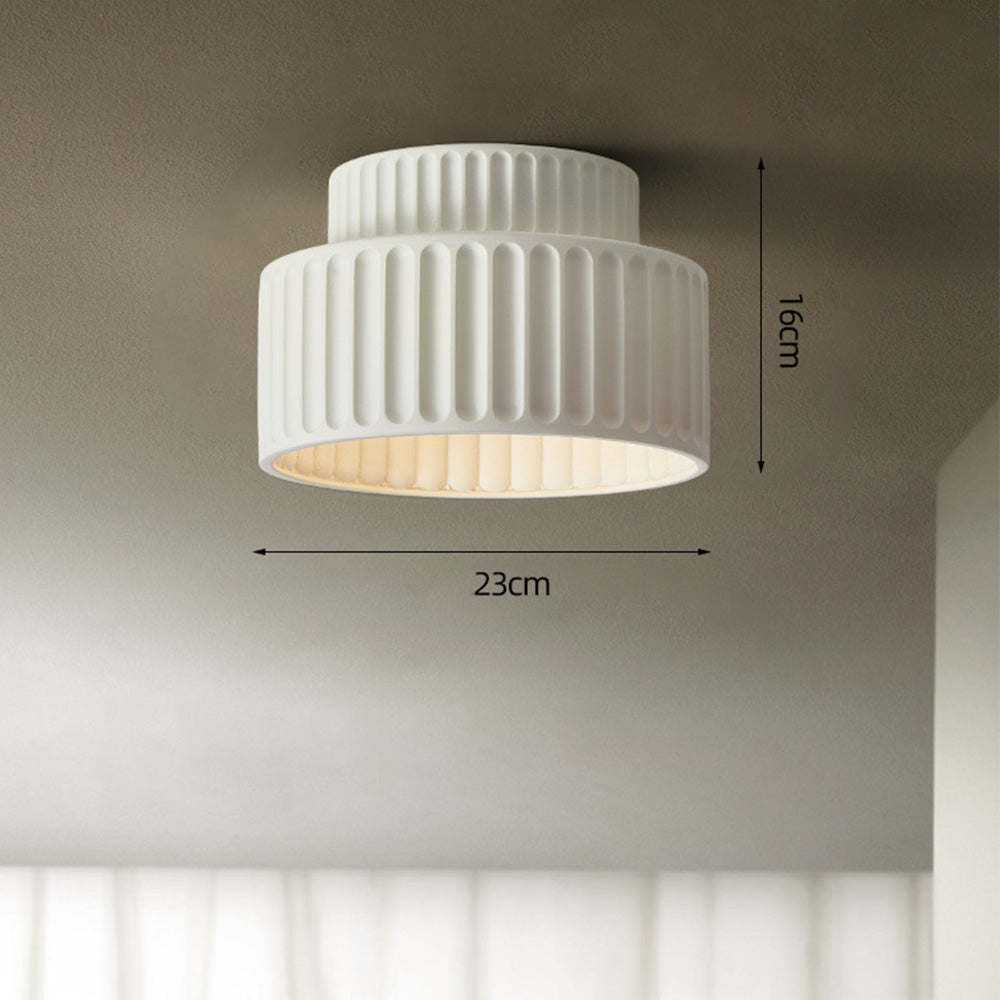 Vintage Fabric Drum Ceiling Lamp