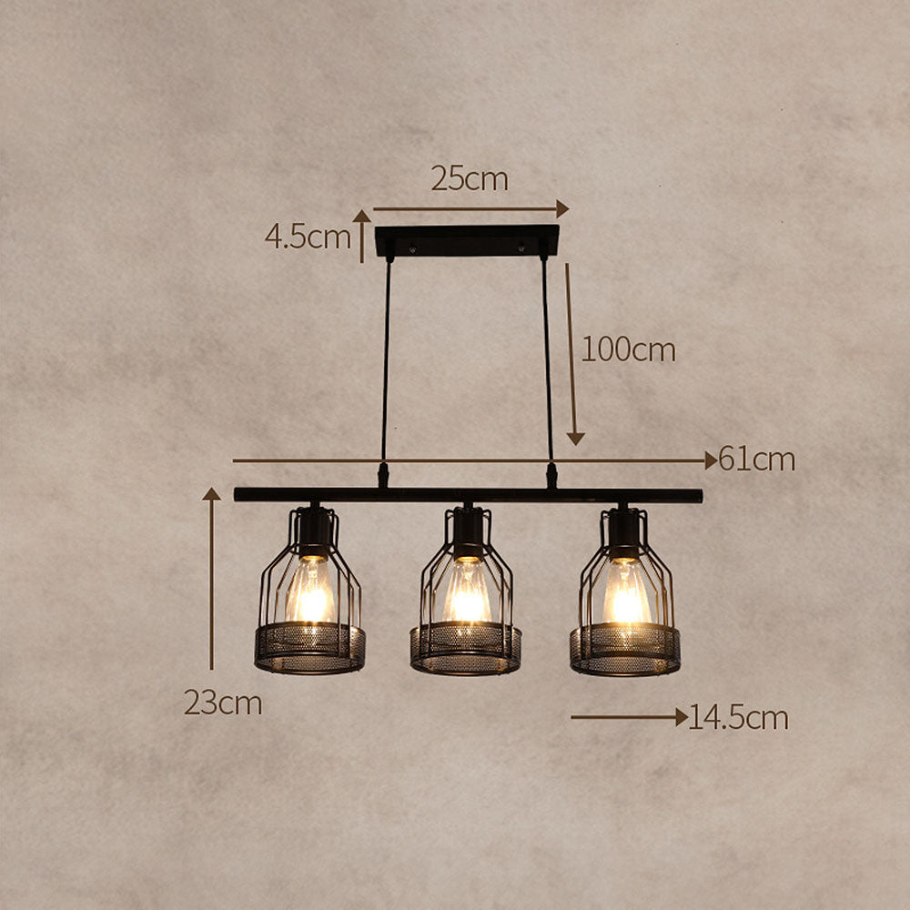 Vintage Black Island Fixture