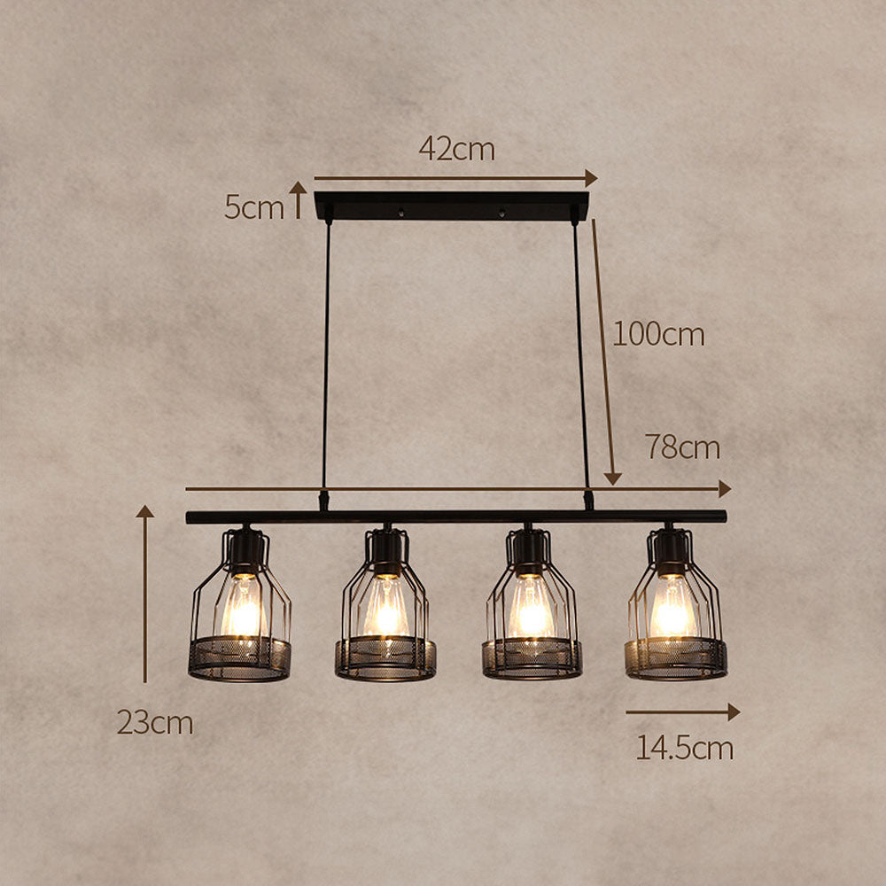 Vintage Black Island Fixture