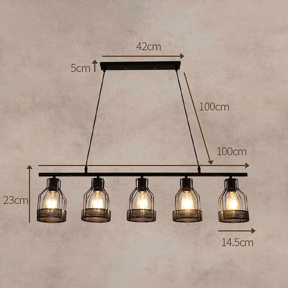 Vintage Black Island Fixture