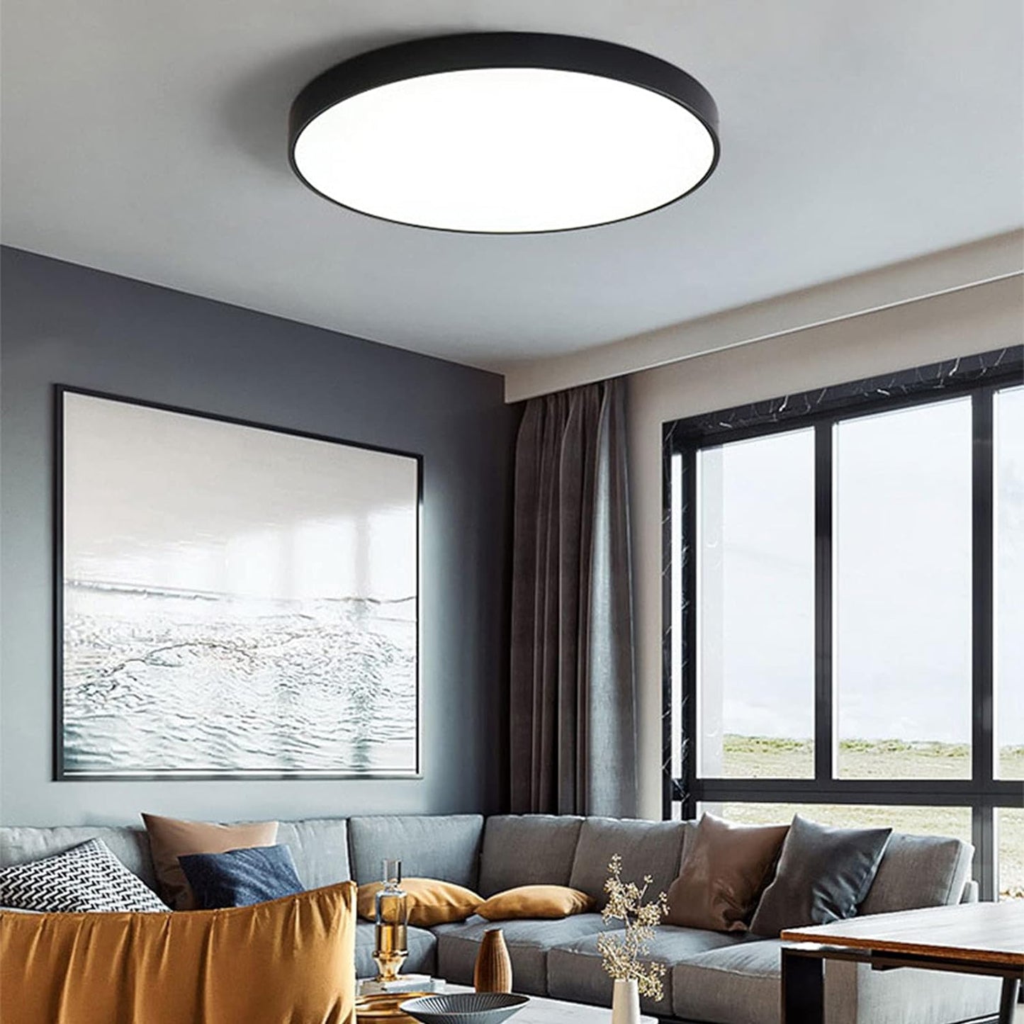 Round LED Ceiling Light Flat Design