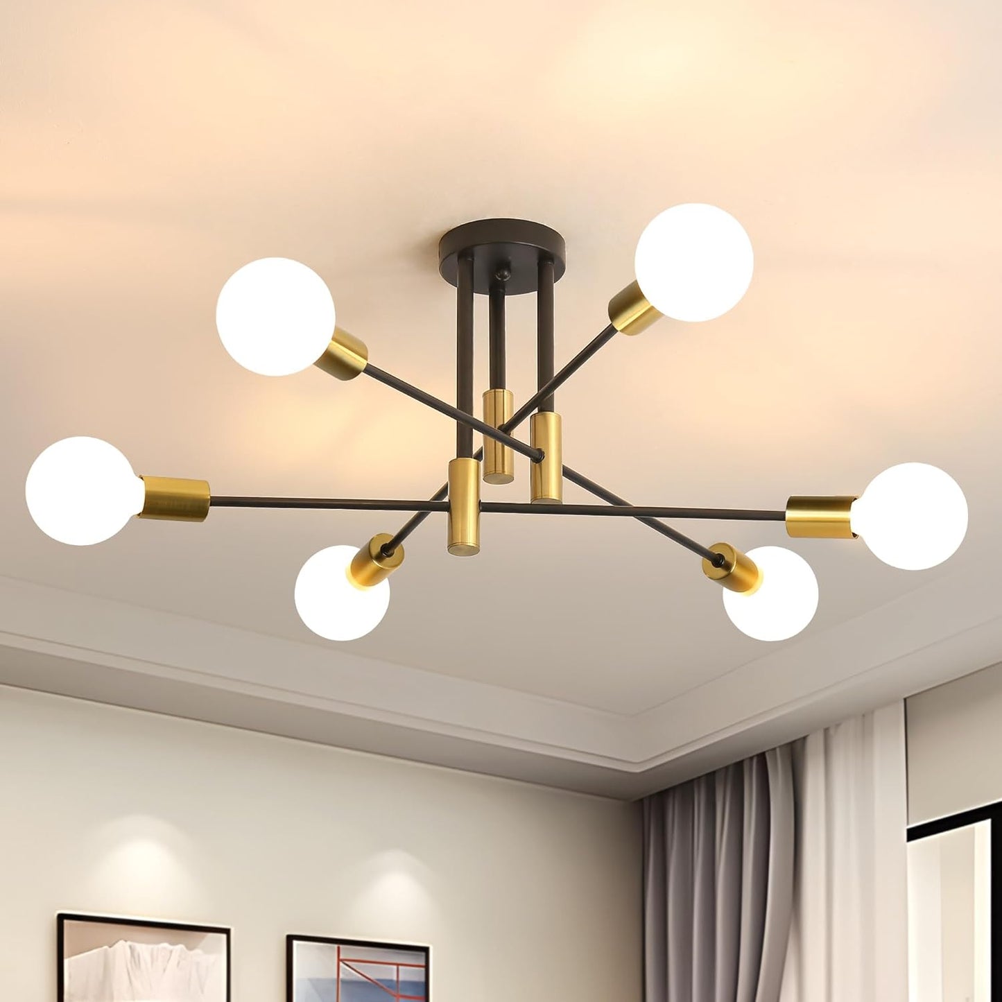 Nordic Black LED Ceiling Light