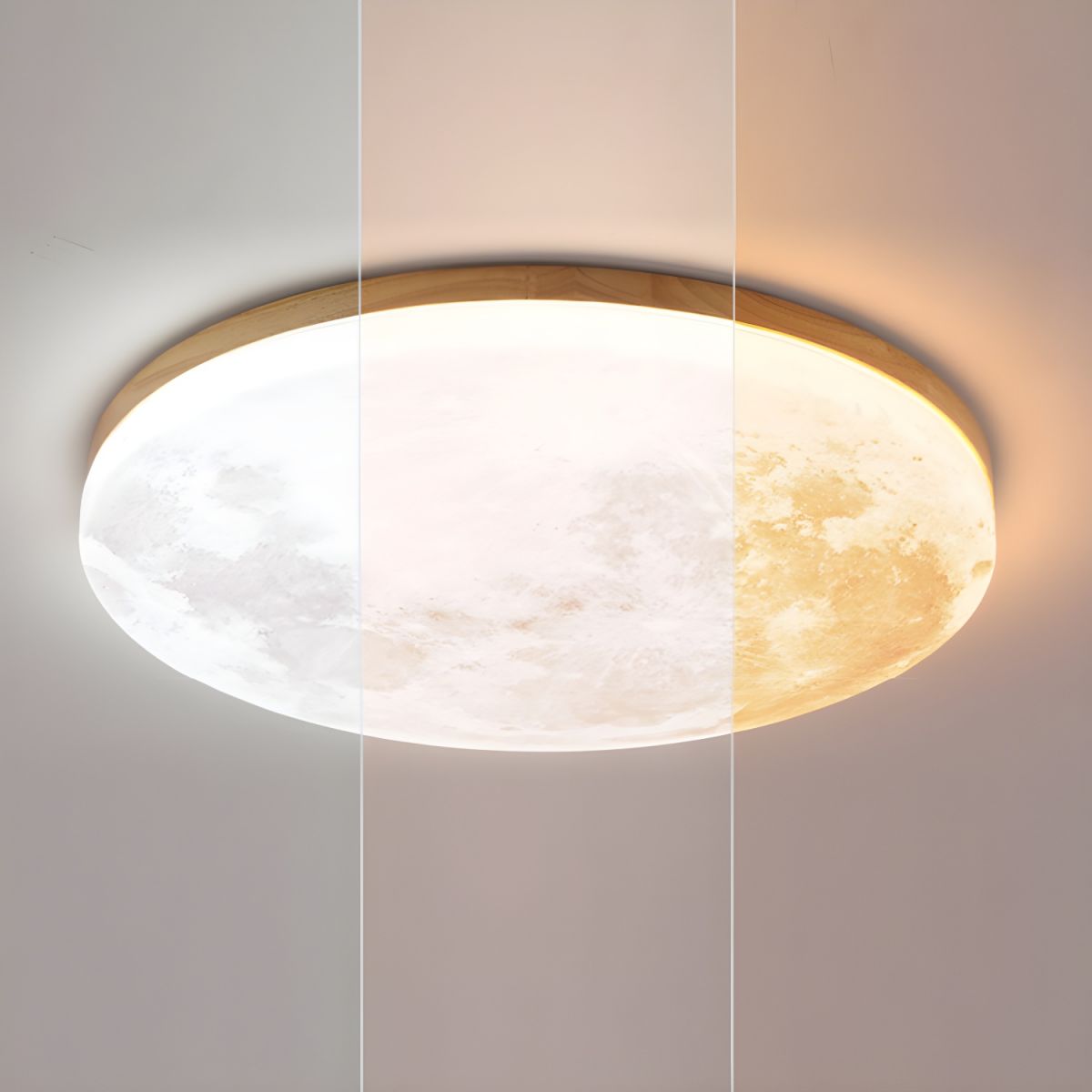 Moon-Inspired Art Deco Ceiling Light