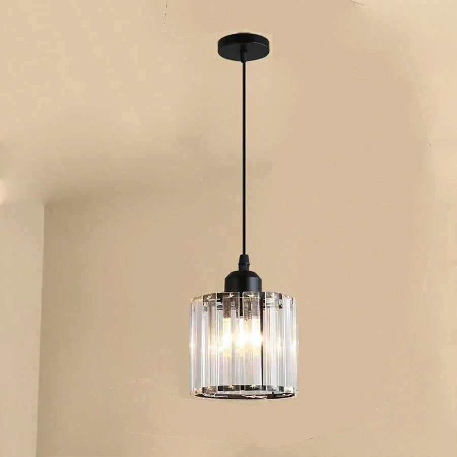Black Multi-Head Glass Pendant