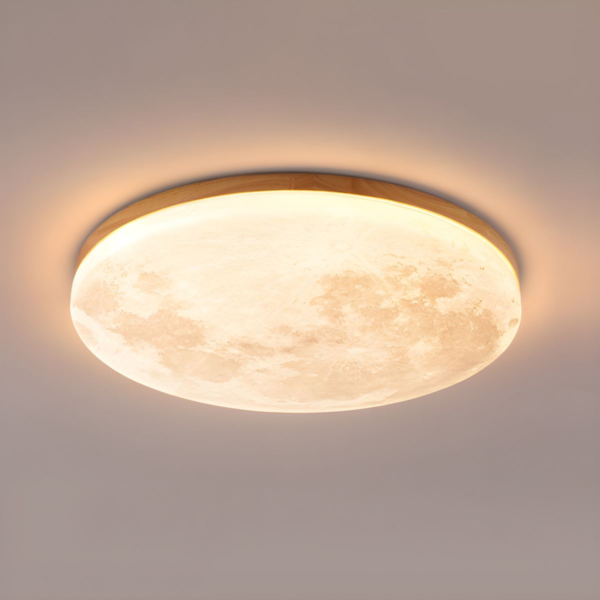 Moon-Inspired Art Deco Ceiling Light