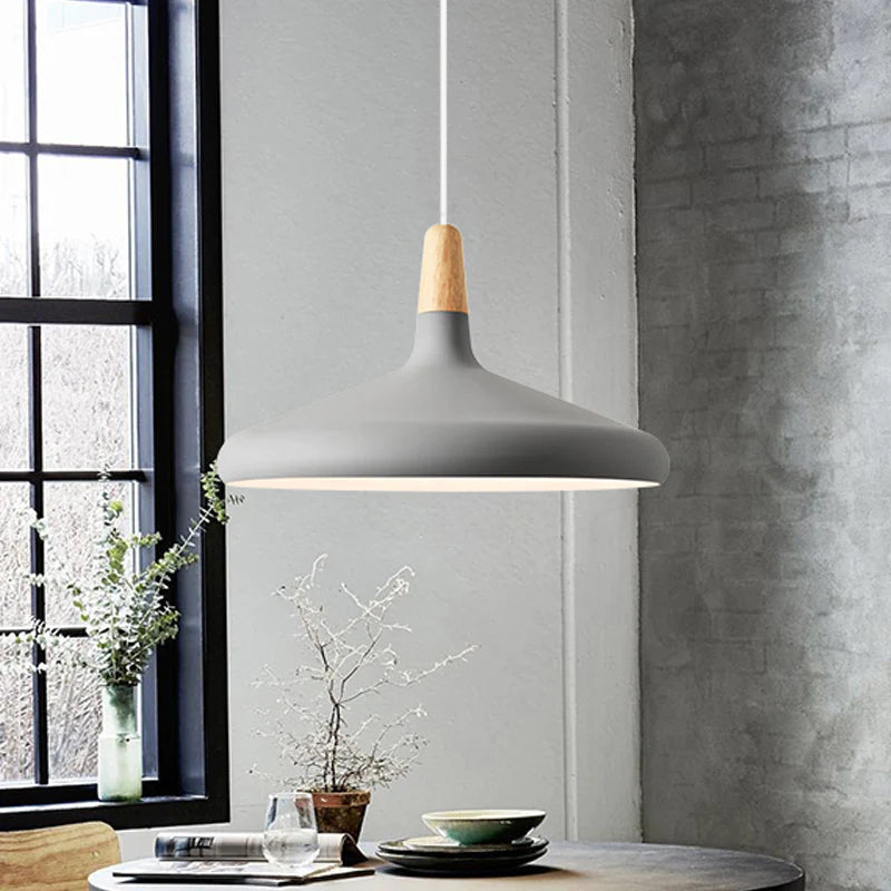 Macaron Wooden Pendant Light