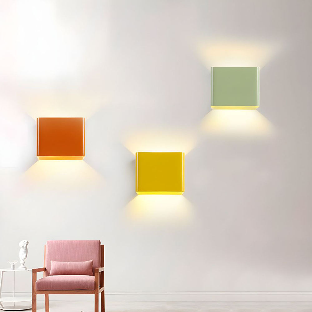 Cube Shape Wall Light