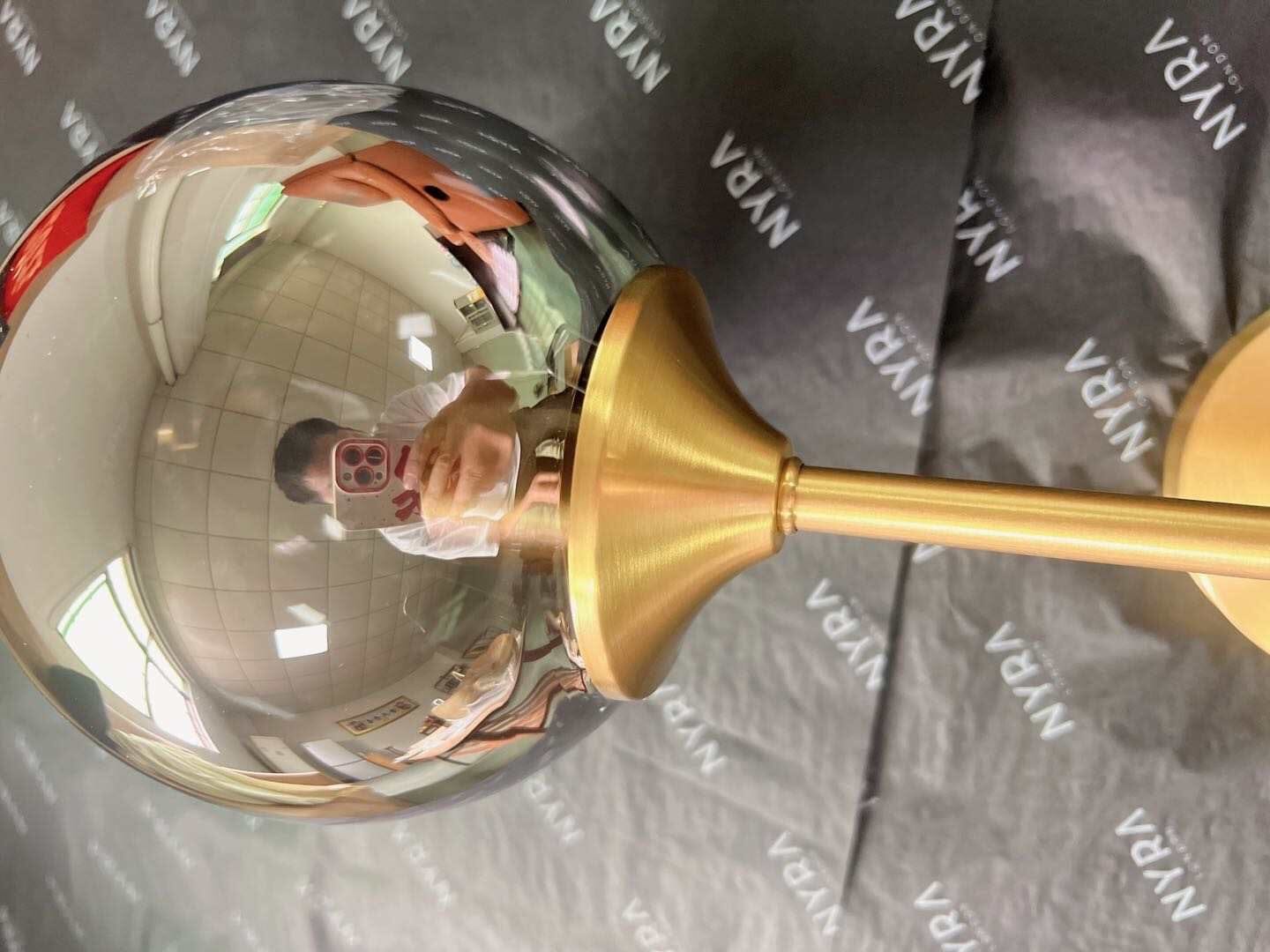 Golden Glass Wall Sconce Light