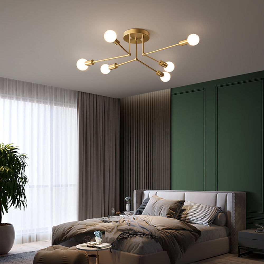 Gold Cluster Iron Ceiling Light