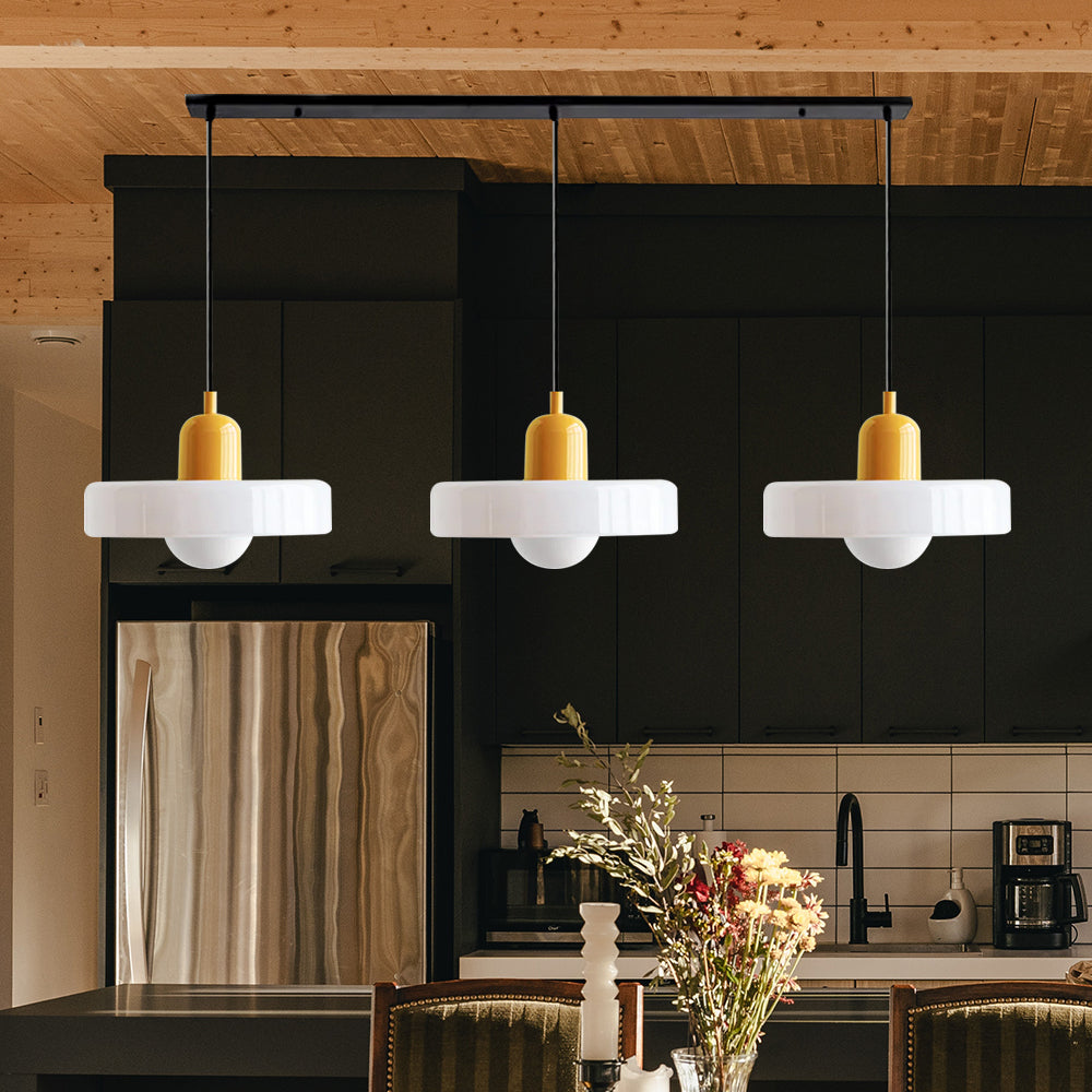 Triple Glass Pendant Light