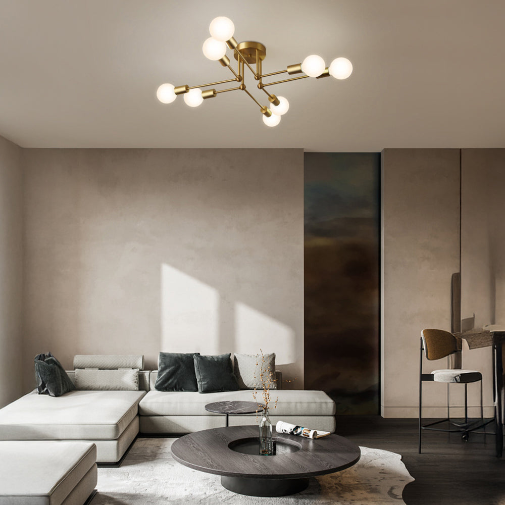 Gold Cluster Iron Ceiling Light