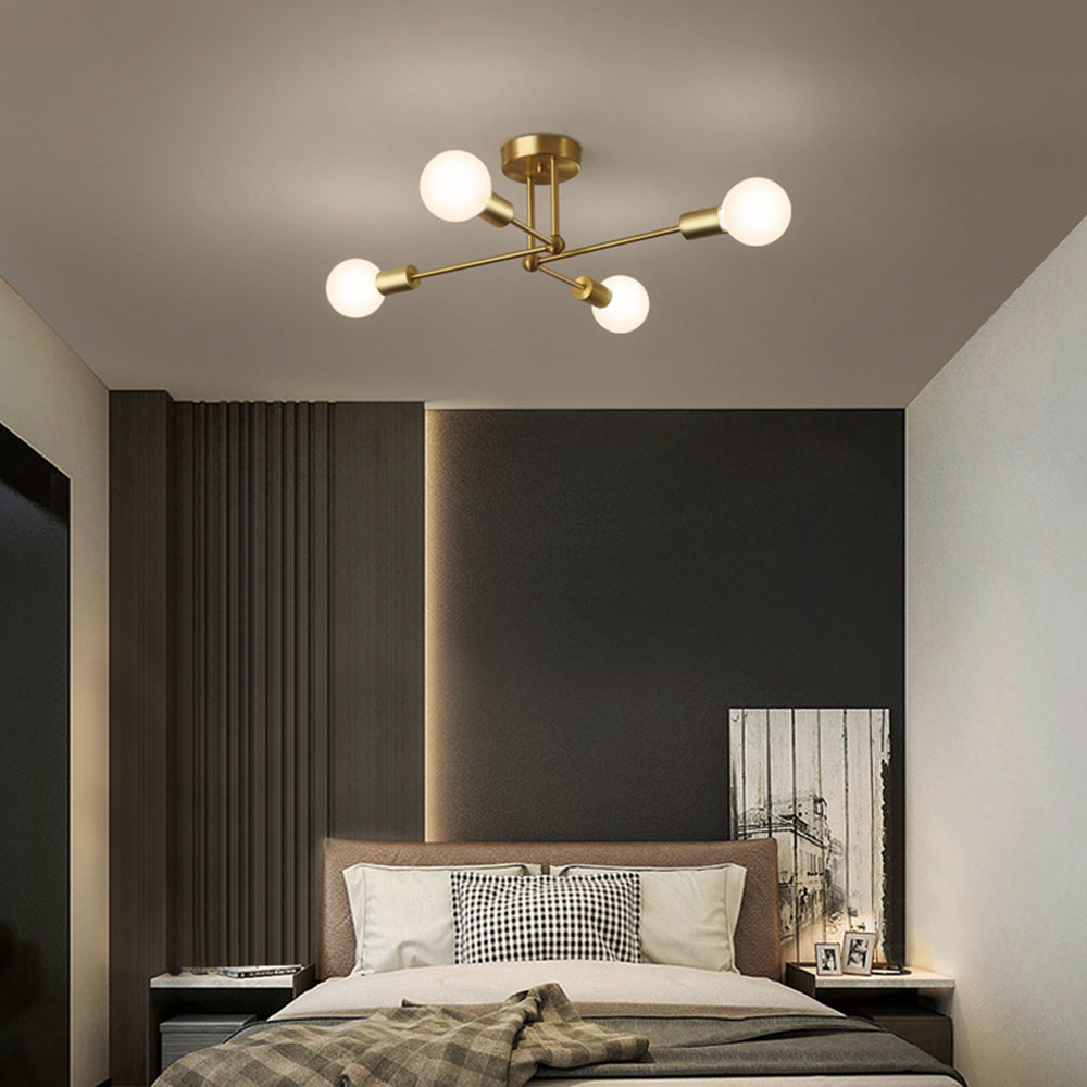 Gold Cluster Iron Ceiling Light
