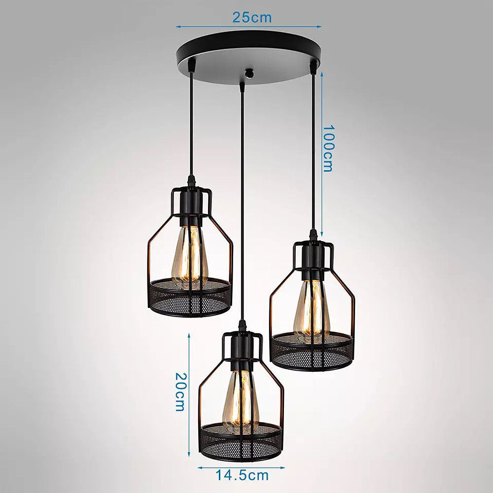 Vintage Black Island Fixture