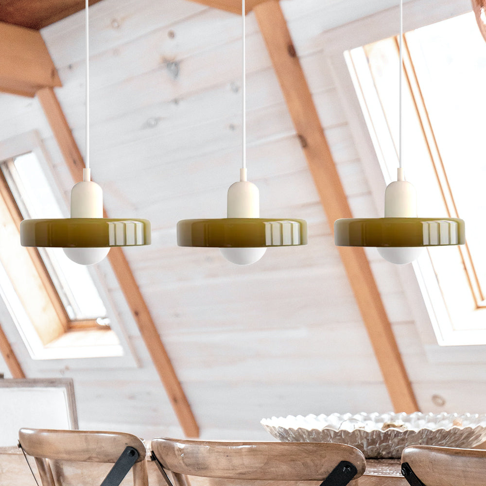 Triple Glass Pendant Light