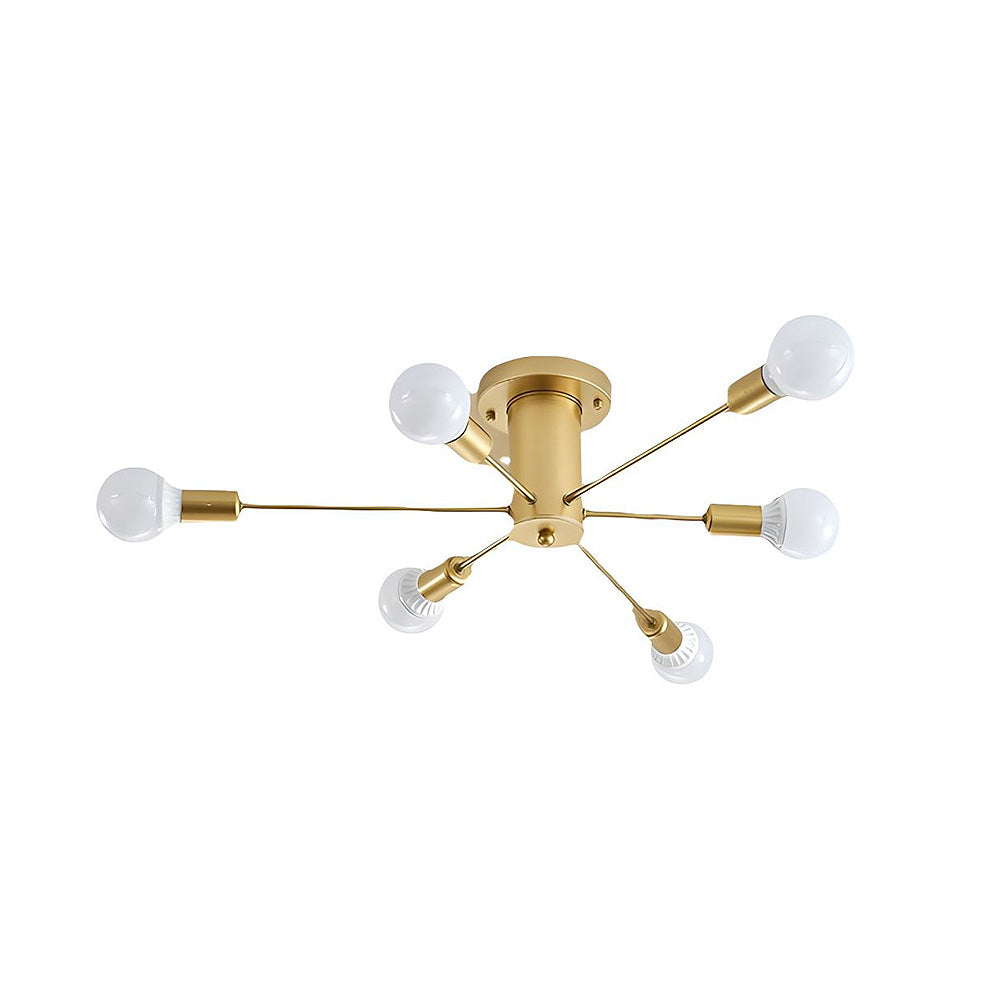 Gold Iron Bedroom Chandelier