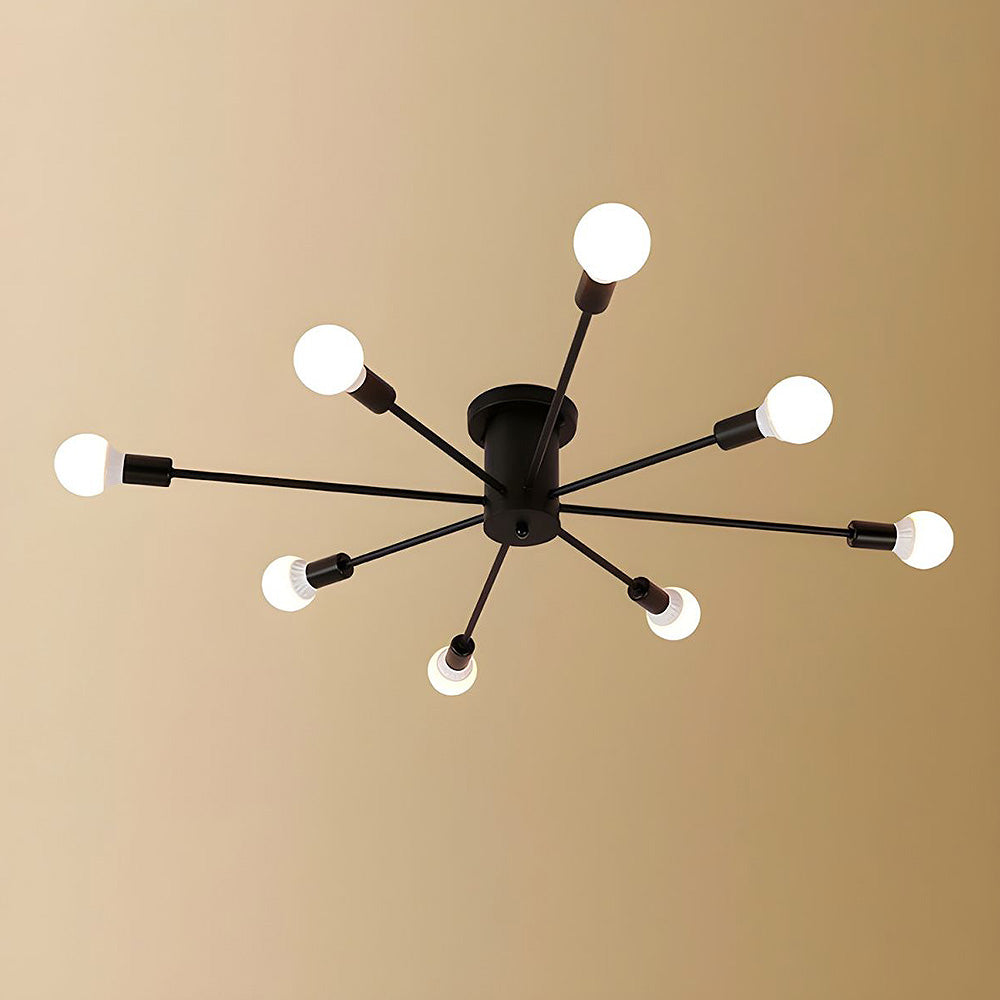 Gold Iron Bedroom Chandelier
