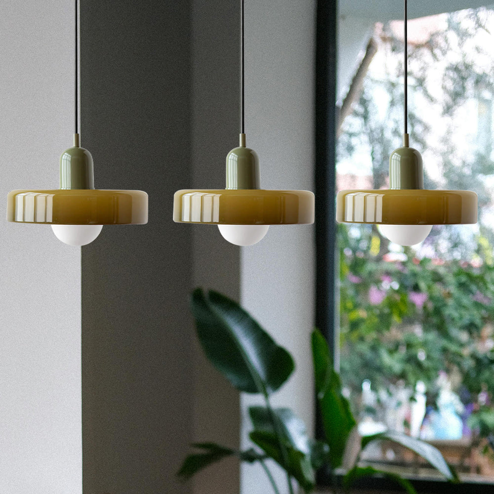 Triple Glass Pendant Light