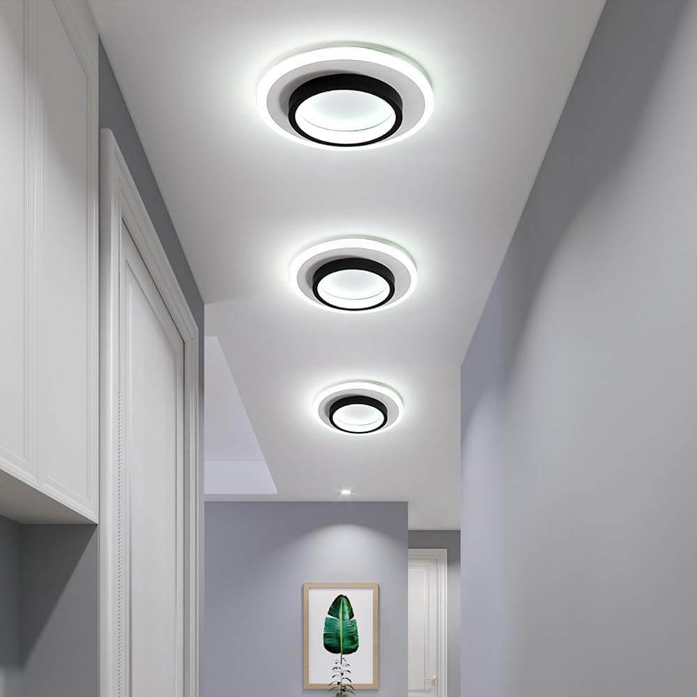 Round Metal & Acrylic Ceiling Light