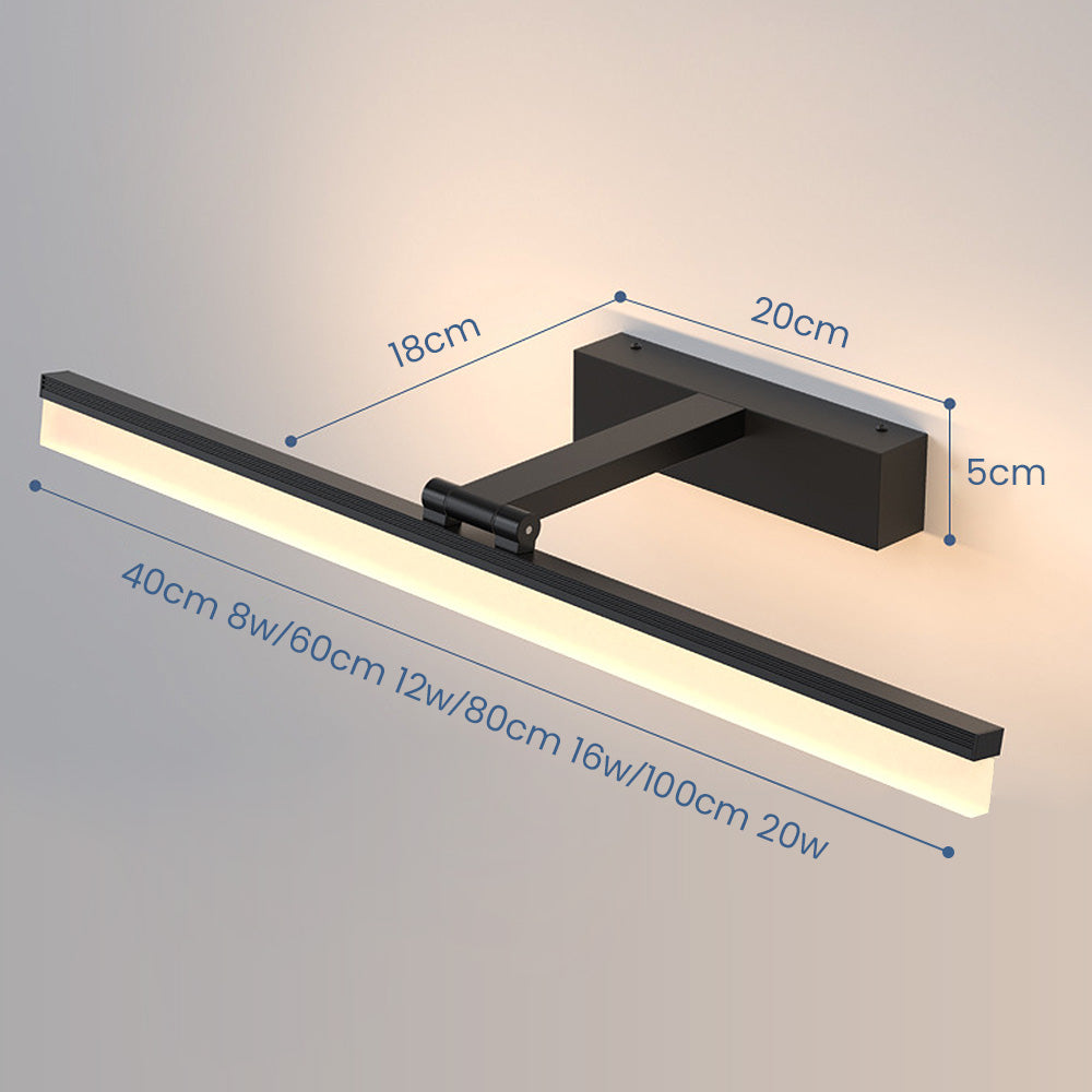 Sleek Black Mirror Light