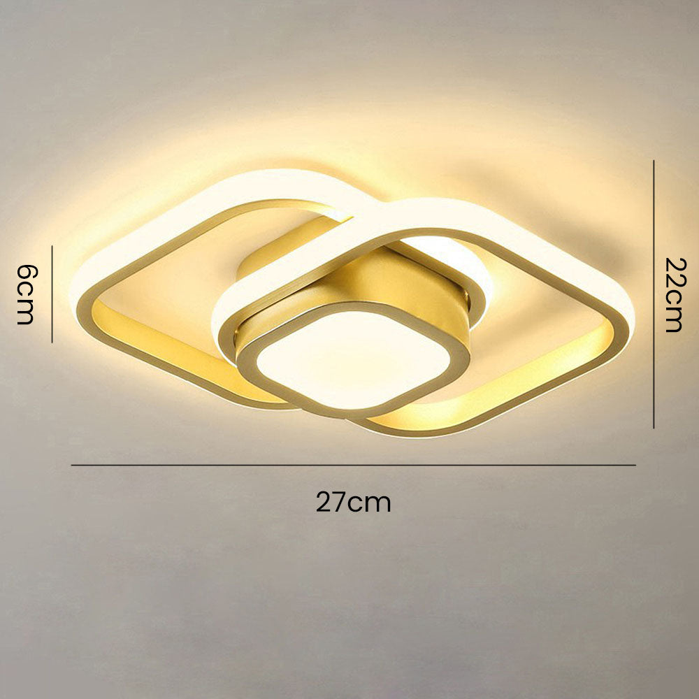 Twin Ring LED Ceiling Light