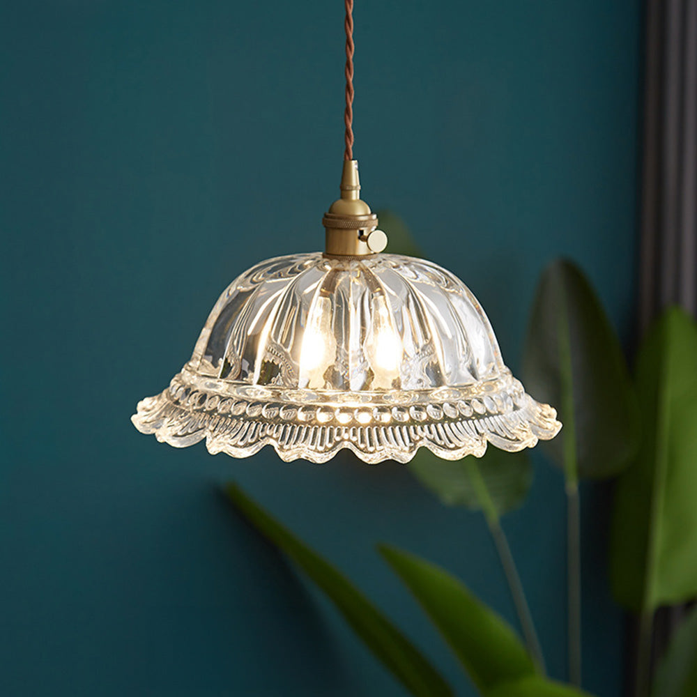Clear Glass Hanging Lamp for Islands