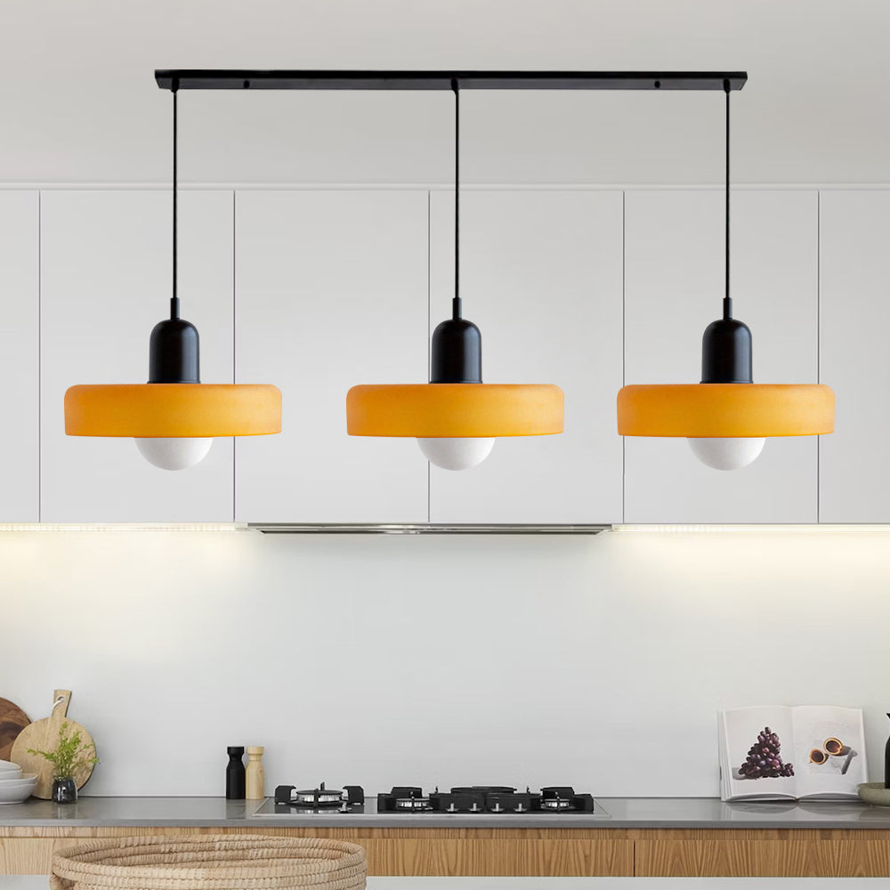 Triple Glass Pendant Light