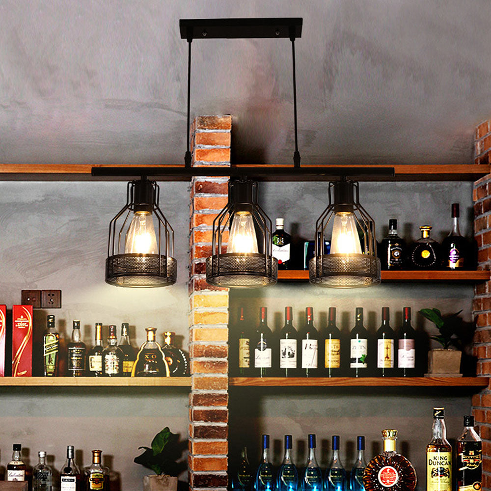 Vintage Black Island Fixture