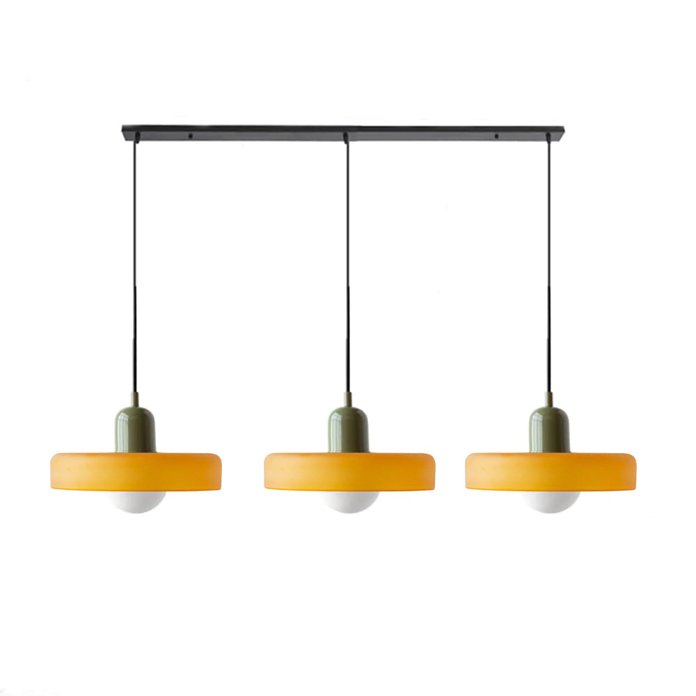 Triple Glass Pendant Light