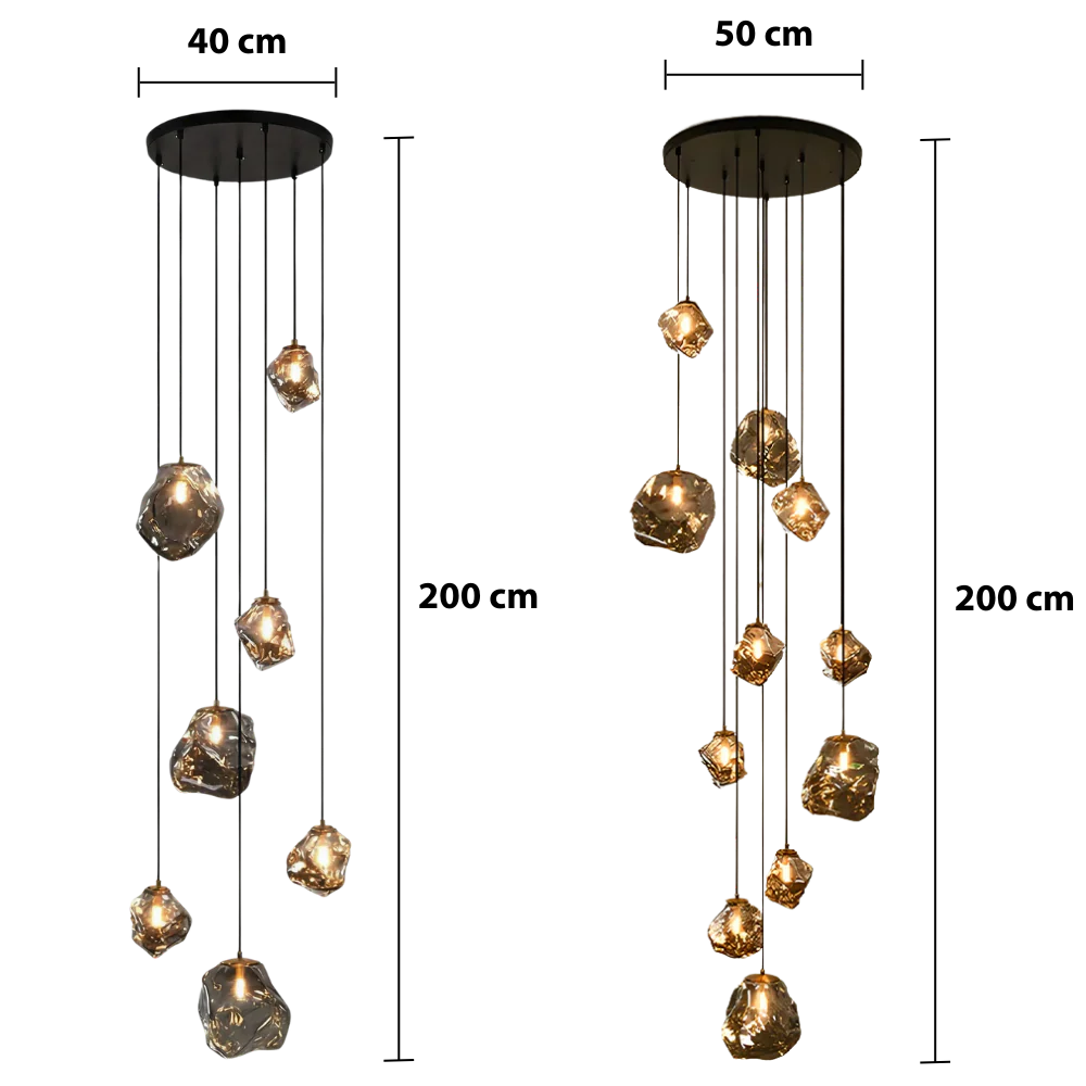 Modern LED Staircase Chandelier
