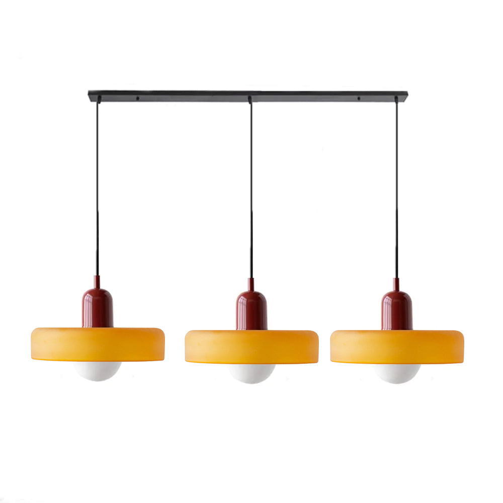 Triple Glass Pendant Light