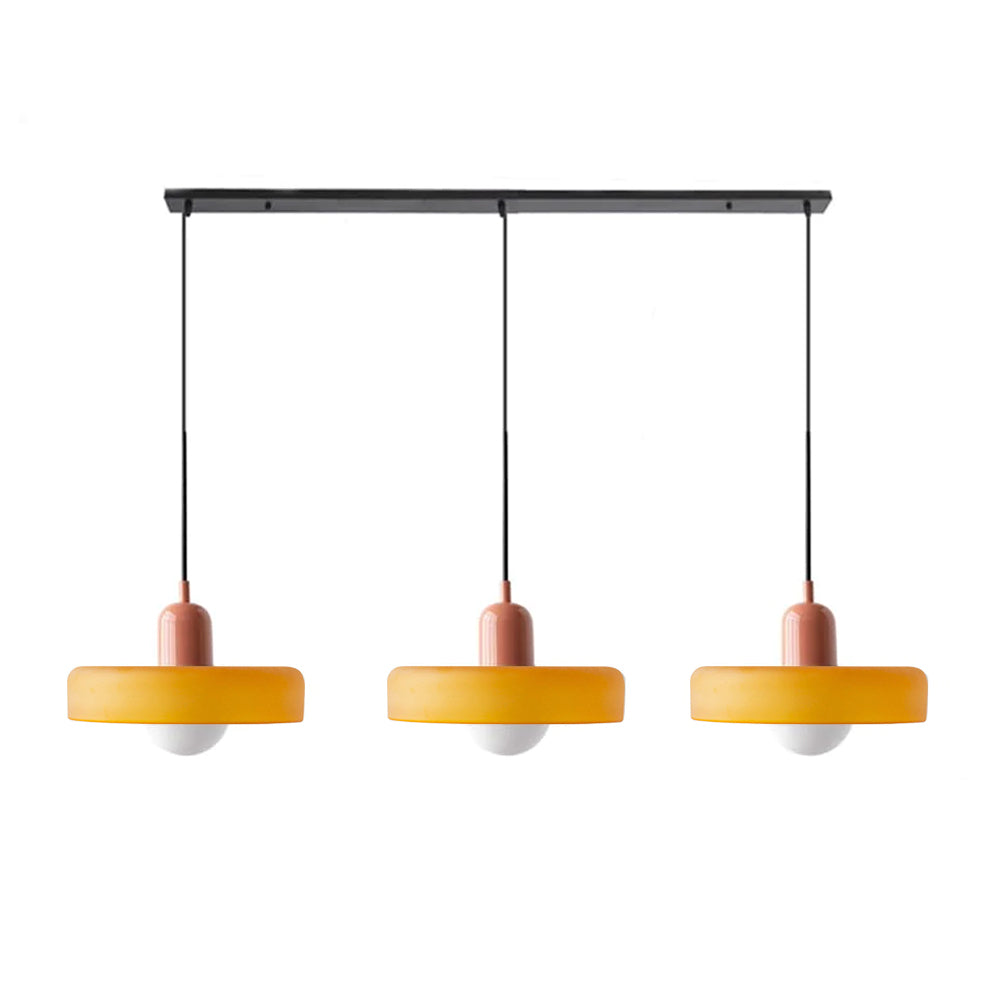 Triple Glass Pendant Light