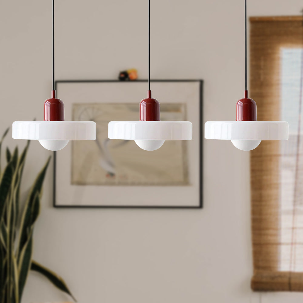 Triple Glass Pendant Light