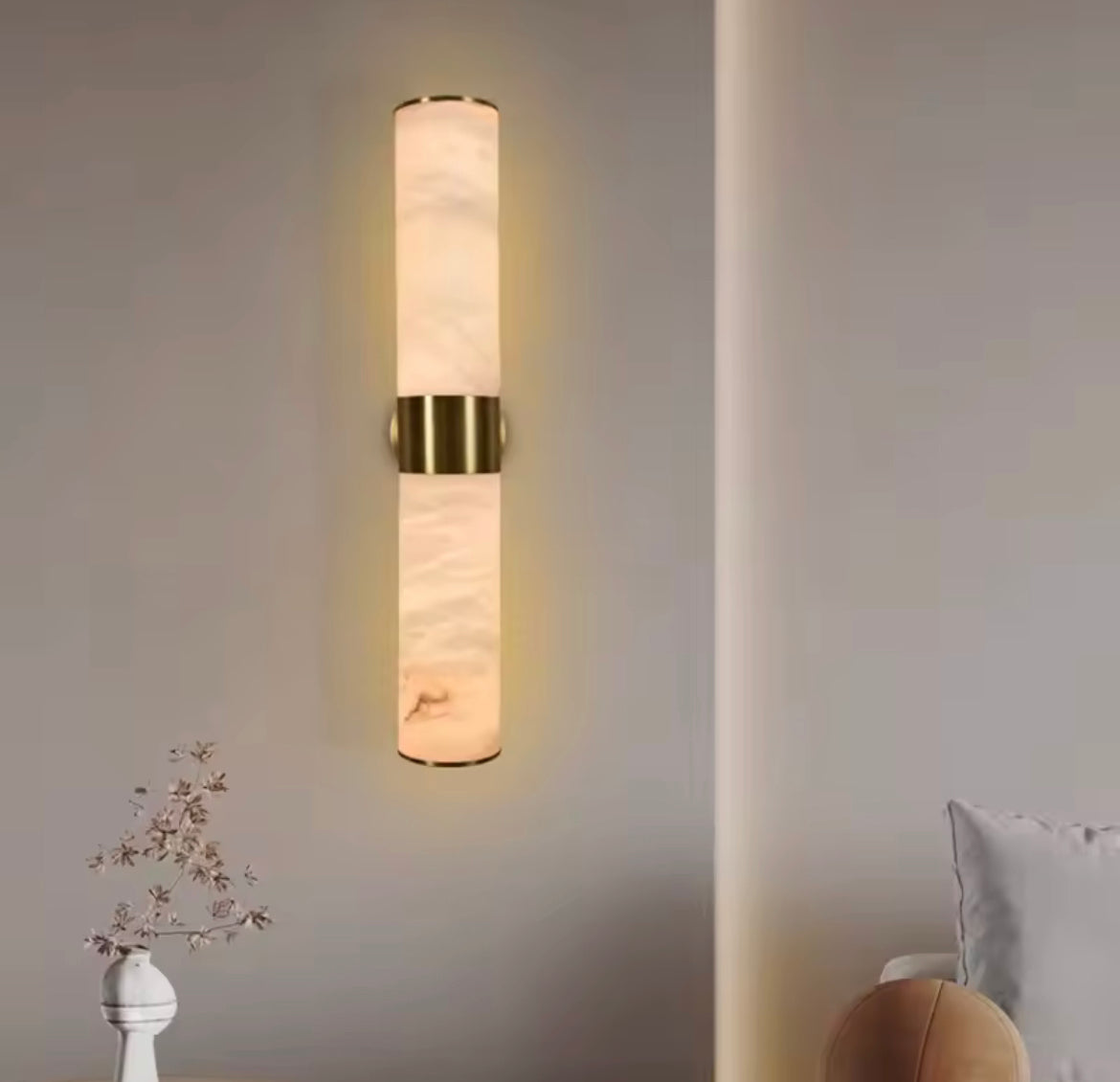 Marble Shade Wall Sconce Lamp