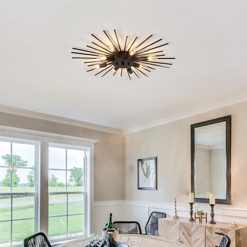 Metallic Spider Arm Ceiling Light