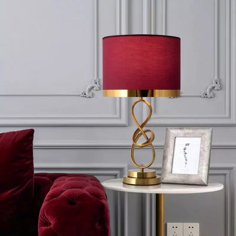 Romantic Fabric Shade Table Lamp