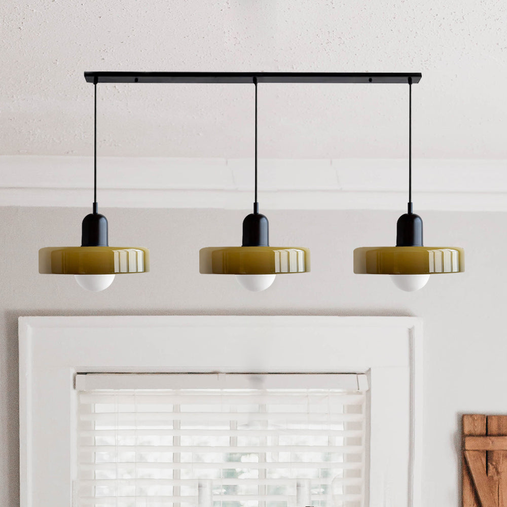 Triple Glass Pendant Light