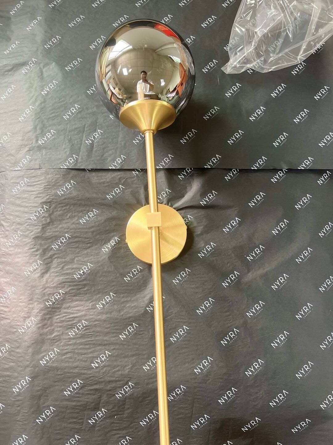 Golden Glass Wall Sconce Light