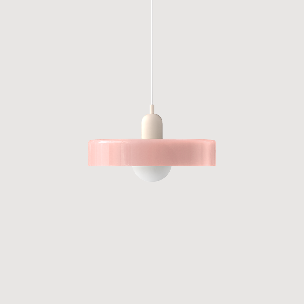 Colorful Bauhaus Glass Pendant