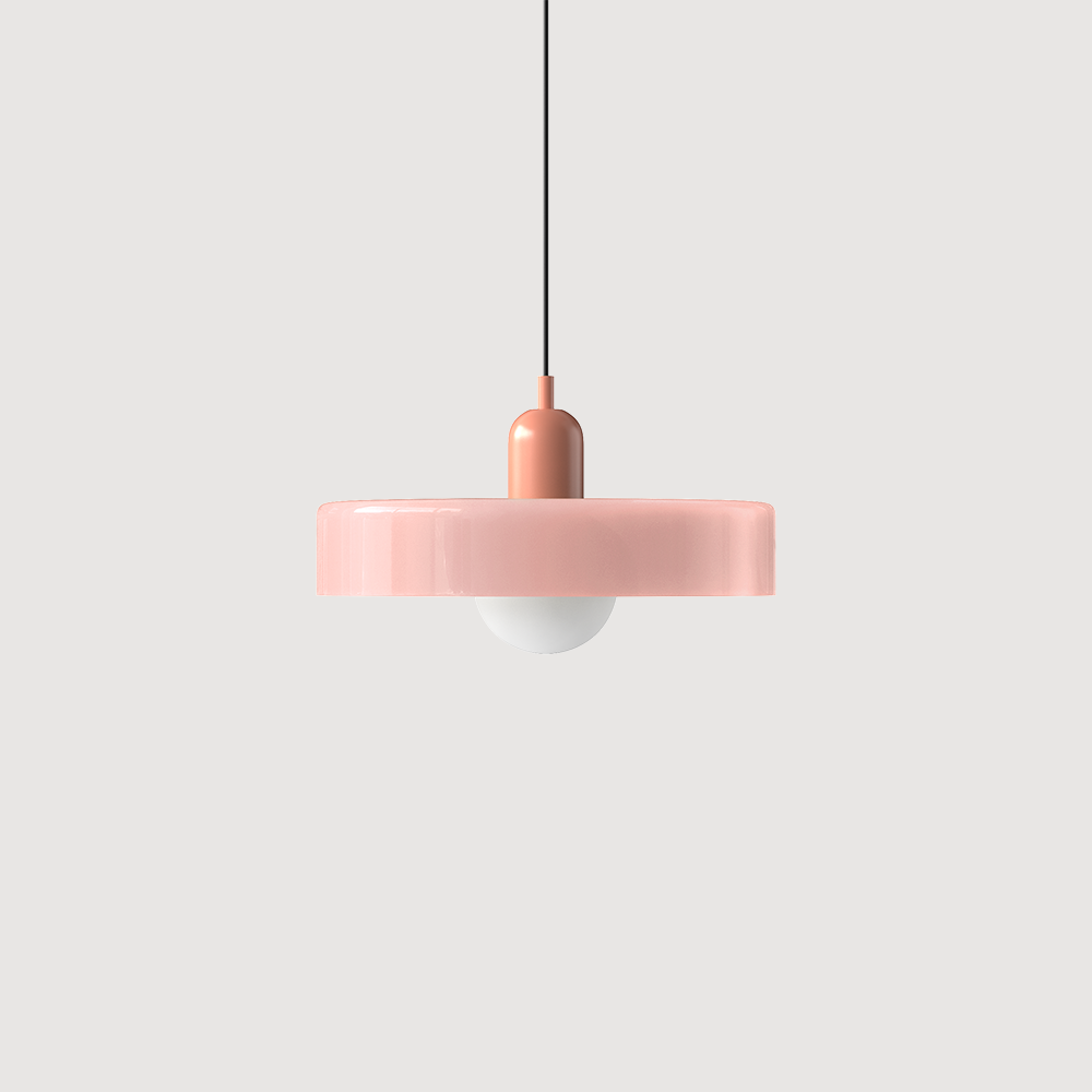 Colorful Bauhaus Glass Pendant
