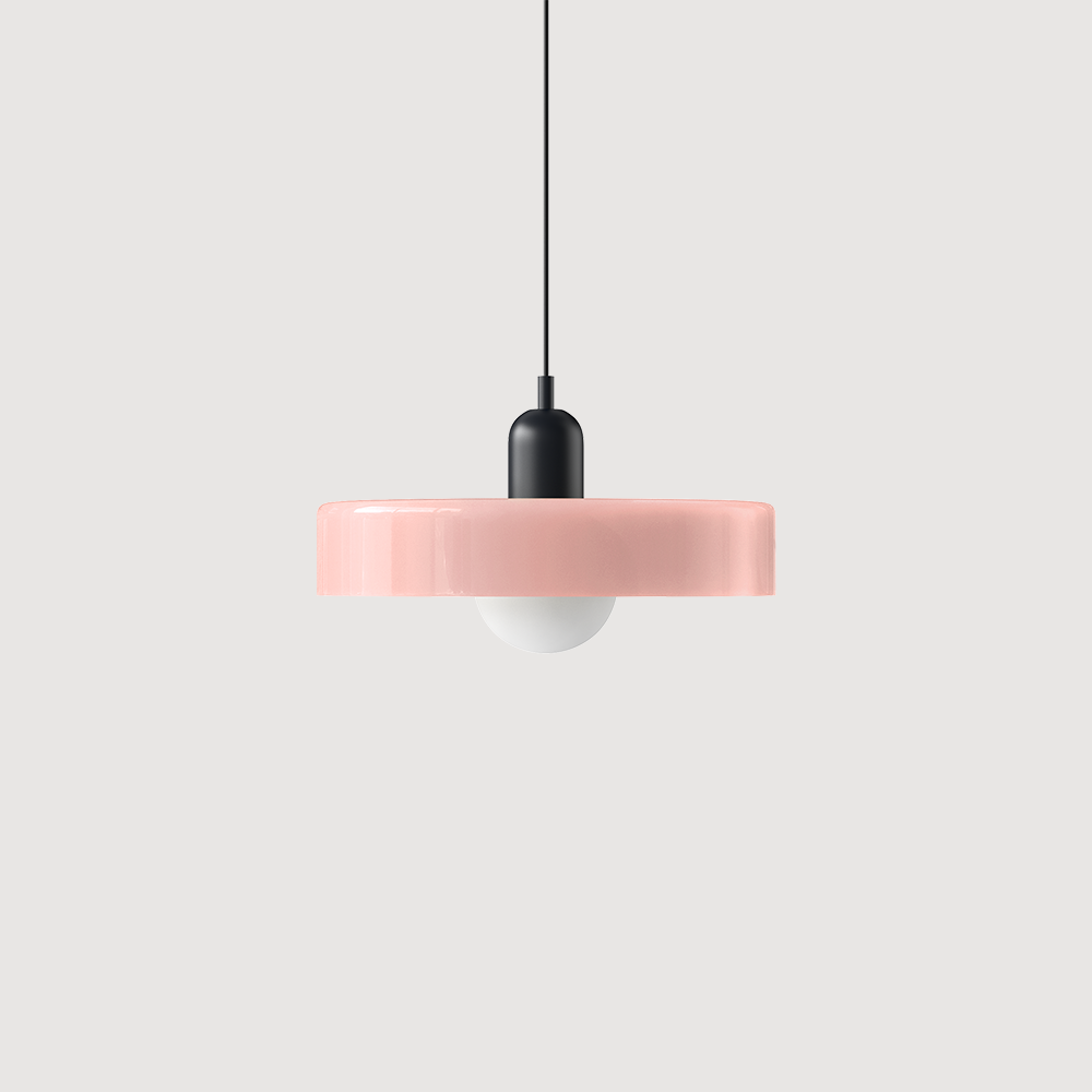 Colorful Bauhaus Glass Pendant
