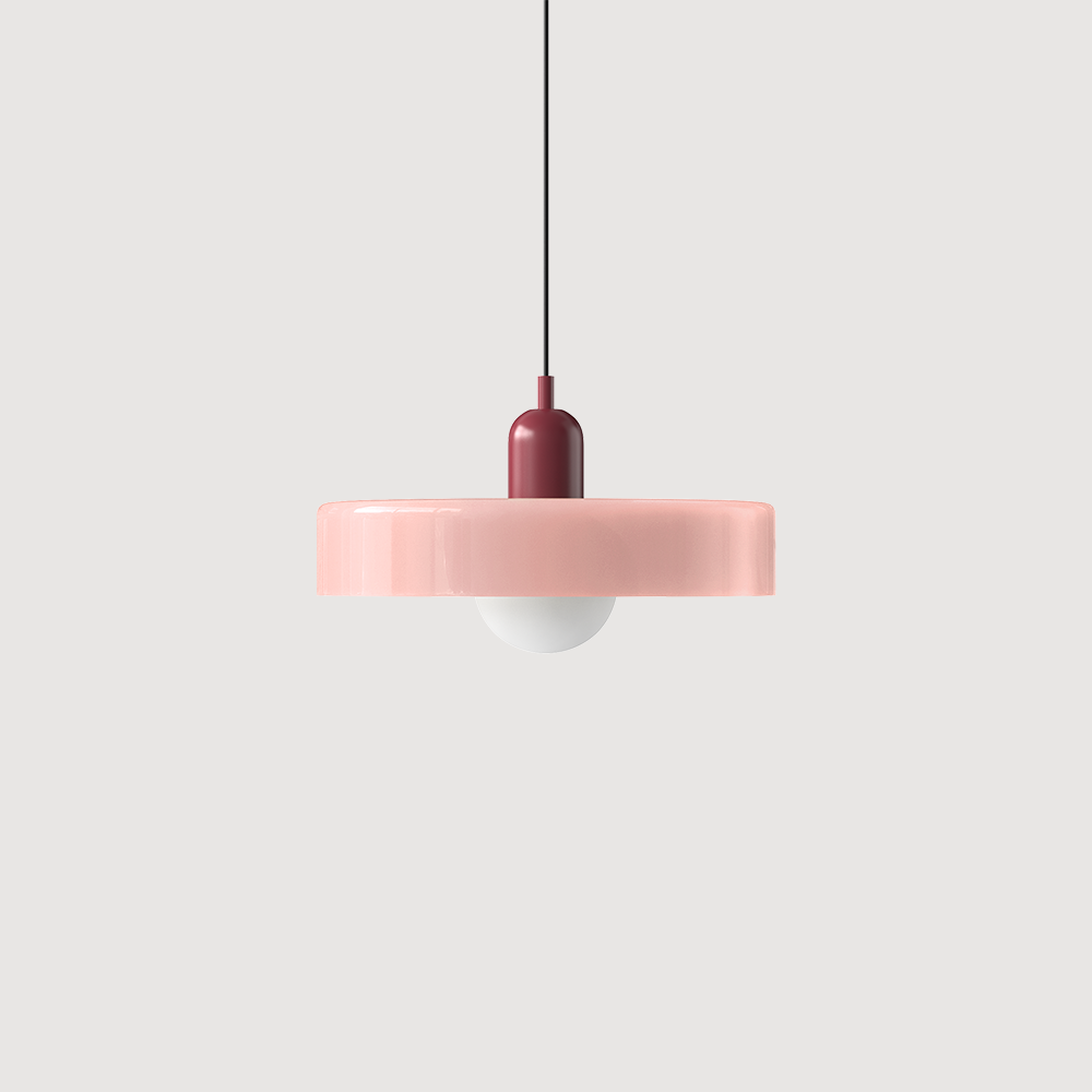 Colorful Bauhaus Glass Pendant