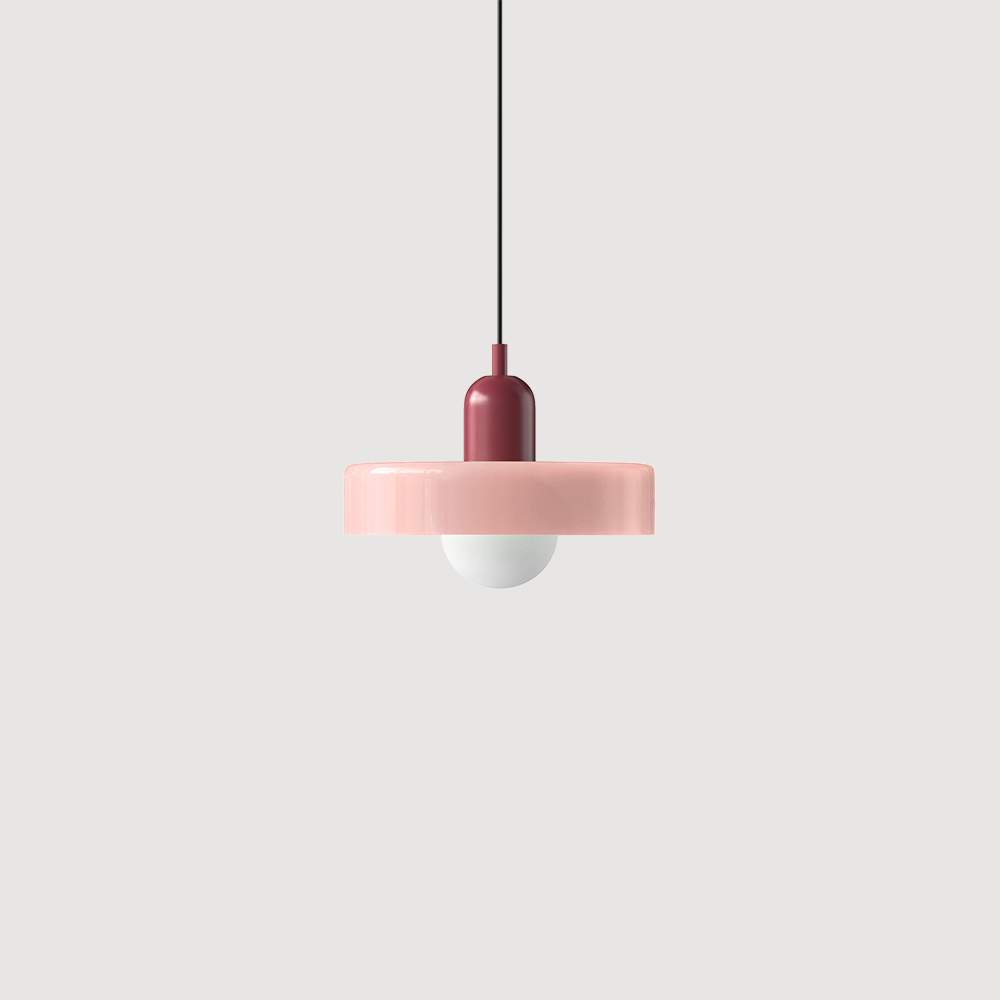 Colorful Bauhaus Glass Pendant